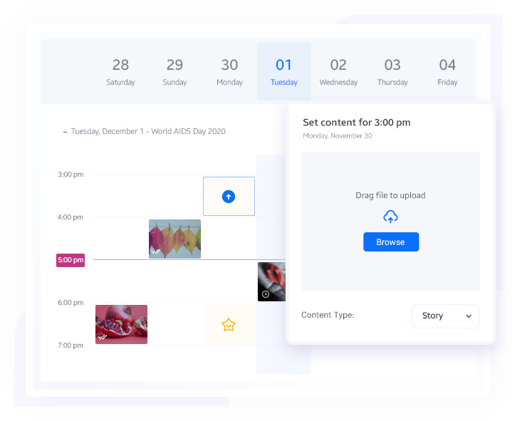 Instagram Content Management with Team Members